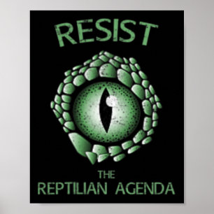 Affiche Résister À L'Agenda Républicain Théorie Du Conspir