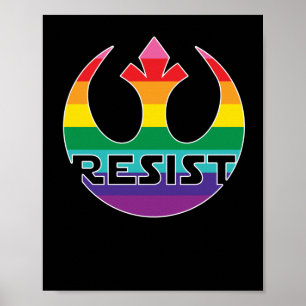 Affiche Résister À L'Oppression Lgbt - Rébellion Résistanc