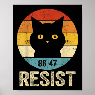 Affiche Résister Anti Trump Tee Retro Résister Anti Trump 