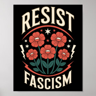 Affiche Résister au fascisme Protestation Trump Anti Trump