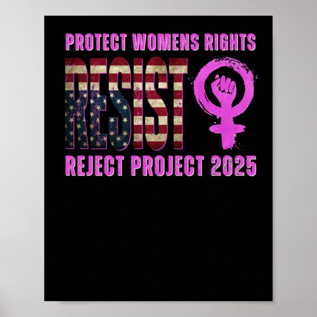 Affiche Résister au projet Rejeter 2025 (Devant)