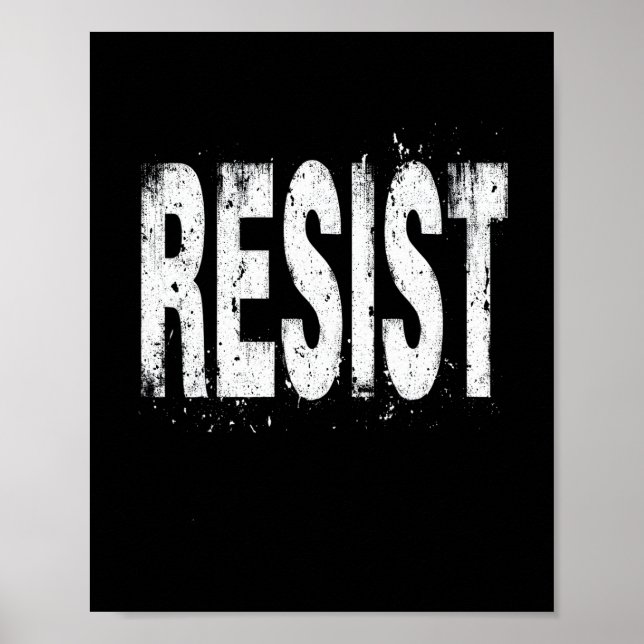 Affiche Résister au protestation politique 3  (Devant)