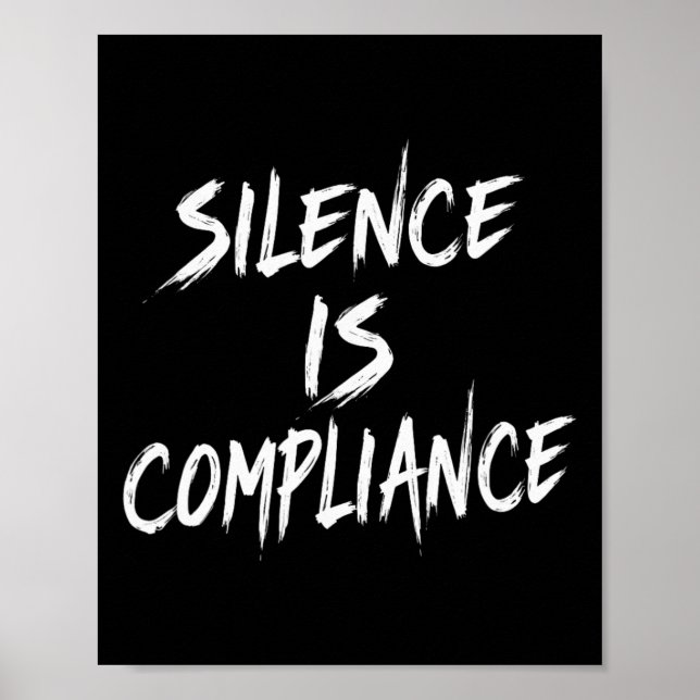 Affiche Résister au silence de Trump, c'est respecter (Devant)