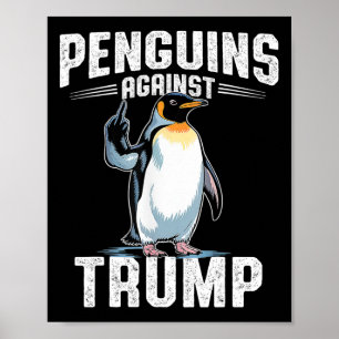 Affiche Résister aux manchots contre Trump - Rendre la tax