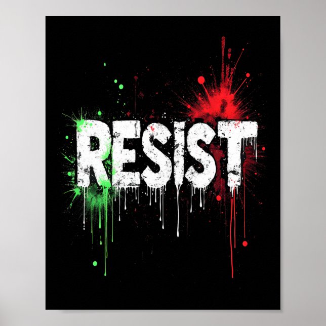 Affiche Résister aux manifestations politiques (Devant)