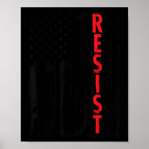Affiche Résister aux Tee - shirts de Trump - Résistance am