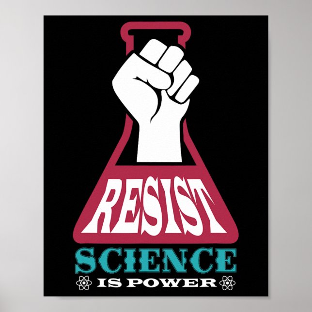 Affiche Résister La Science Est Puissance Futur Scientifiq (Devant)