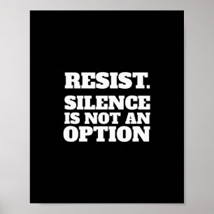 Affiche Résister Loi Anti-trump Pro-amérique Pro-démocrati