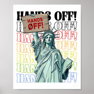 Affiche Résister Mains Hors Vintage Nous Le Peuple América