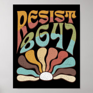 Affiche Résister subtilement à 8647 Trump Résister à la pr