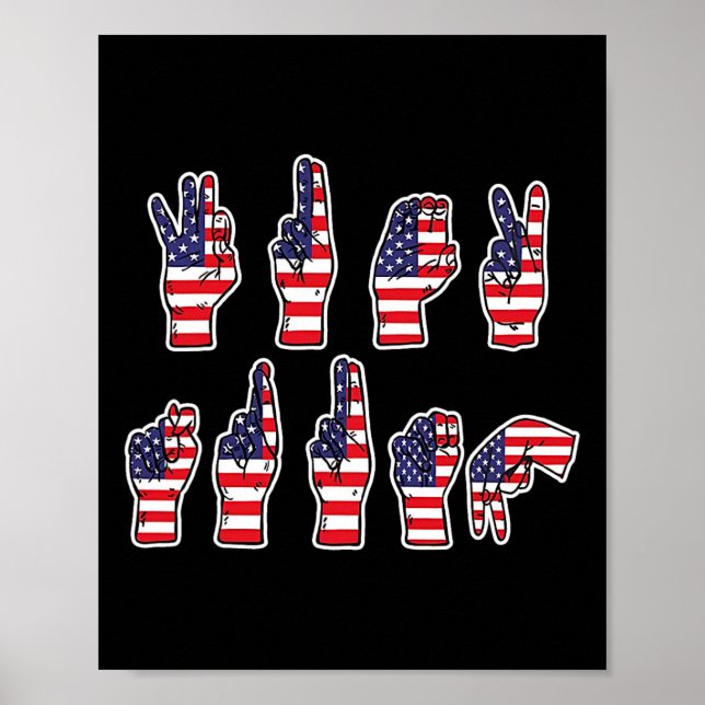 Affiche Résister subtilement à la 4 juillet de langue des  (Devant)