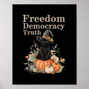 Affiche Résister subtilement à Trump Liberté Démocratie Vé