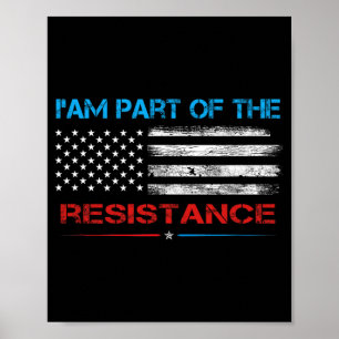 Affiche Résistez À Ce Que Je Fasse Partie De La Résistance