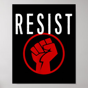 Affiche Résistez À La Chemise Poing - Faites Partie De La