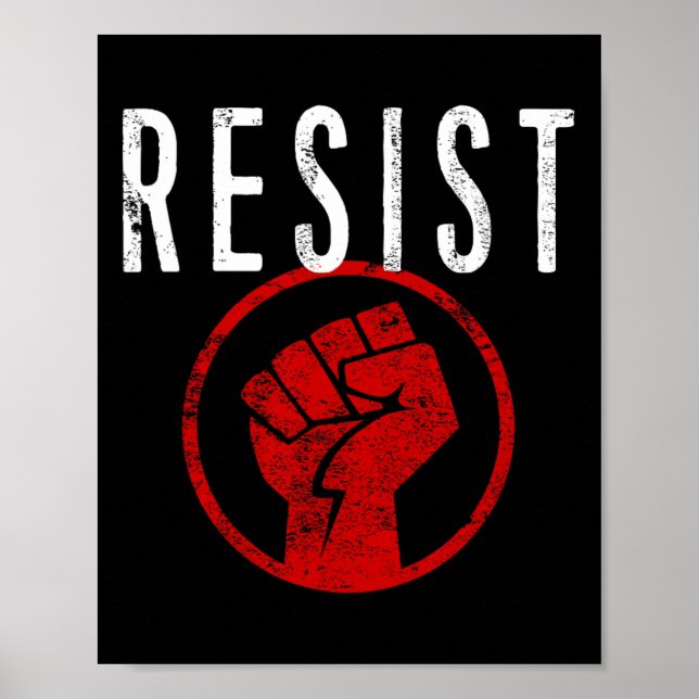 Affiche Résistez À La Chemise Poing - Faites Partie De La  (Devant)