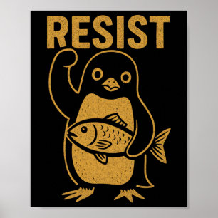 Affiche Résistez à la manifestation anti-Trump contre Rebe