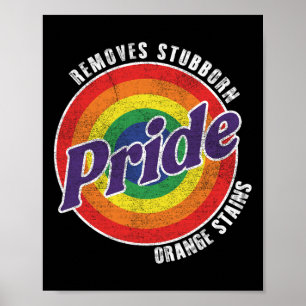 Affiche Résistez à Trump, enlevez les taches orange tenace