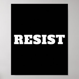 Affiche Résistez. Anti Trump #résistance contre Donald Tru