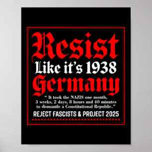 Affiche Résistez comme c'est 1938 Allemagne 9