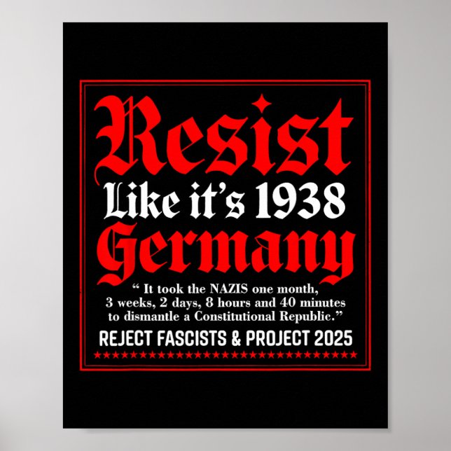 Affiche Résistez comme c'est 1938 Allemagne 9 (Devant)