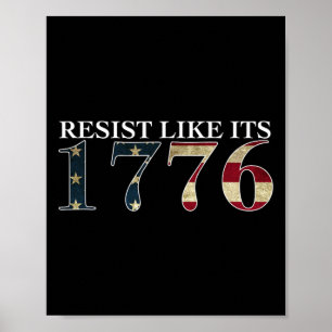 Affiche Résistez Comme Son 1776 - Patriotes Véritables - G