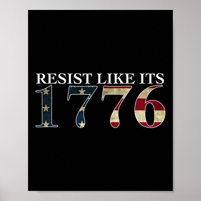 Affiche Résistez Comme Son 1776 - Patriotes Véritables - G (Devant)