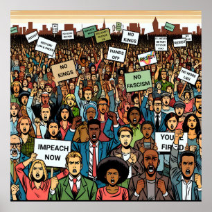 Affiche Résistez et empêchez Trump