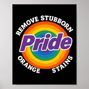 Affiche Résistez Trump Enlevez Taches Orange Tenaces Fiert