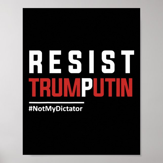 Affiche Résistez Trump Poutine  (Devant)