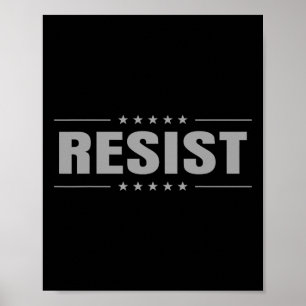 Affiche Résistez Trump Protestation Anti Politique Nous Le