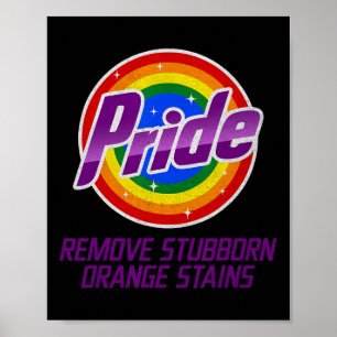 Affiche Résistez Trump Supprimez les taches orange tenaces