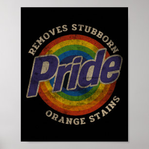 Affiche Résistez Trump Supprimez les taches orange tenaces