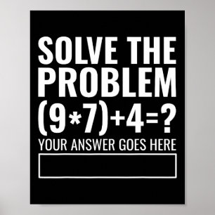 Affiche Résoudre le problème 67 Six Sept Prof de maths drô