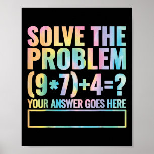 Affiche Résoudre le problème 67 Six Sept Prof de maths Éco
