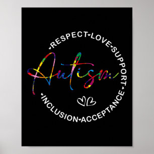 Affiche Respect Amour Soutien Mois de la sensibilisation à