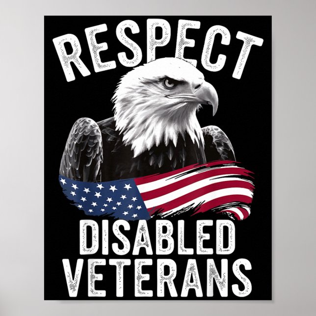 Affiche Respect aux vétérans handicapés  (Devant)