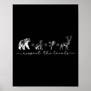 Affiche Respect vintage La Nature Animale Locale L