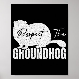 Affiche Respecter la marmotte animal de la marmotte