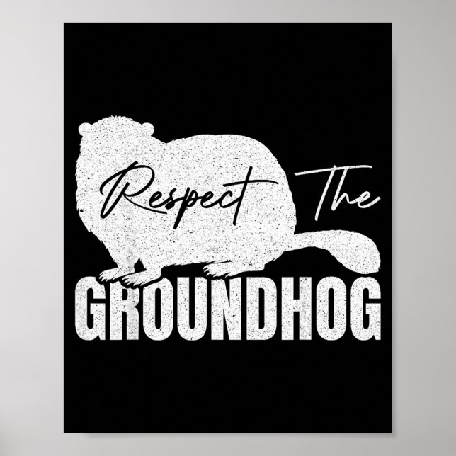 Affiche Respecter la marmotte animal de la marmotte (Devant)