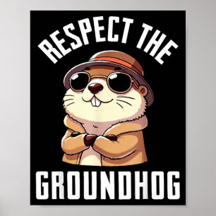 Affiche Respecter la Marmotte T-shirt Hommes Femmes Drôle