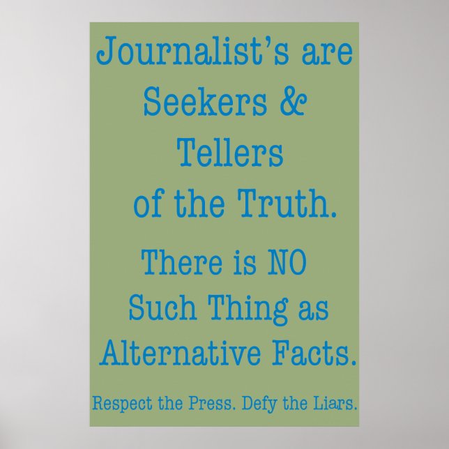 Affiche Respecter la Presse (Devant)