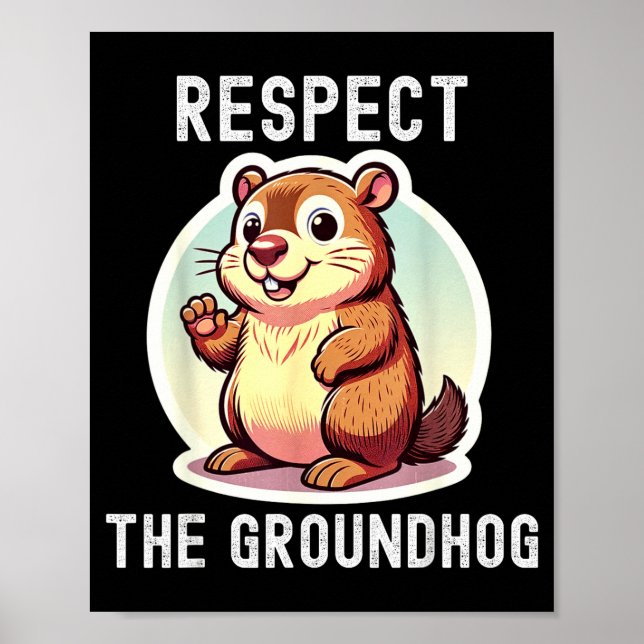 Affiche Respecter le chuchoteur de marmottes humour drôle  (Devant)