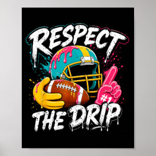 Affiche Respecter le goutte à goutte Amateur de football a