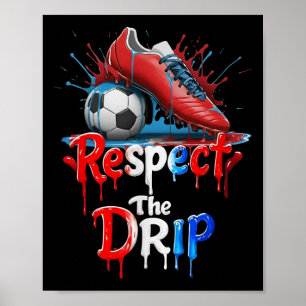 Affiche Respecter le style de rue du graffiti de football