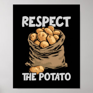 Affiche Respectez La Pomme De Terre Drôle Pommes De Terre