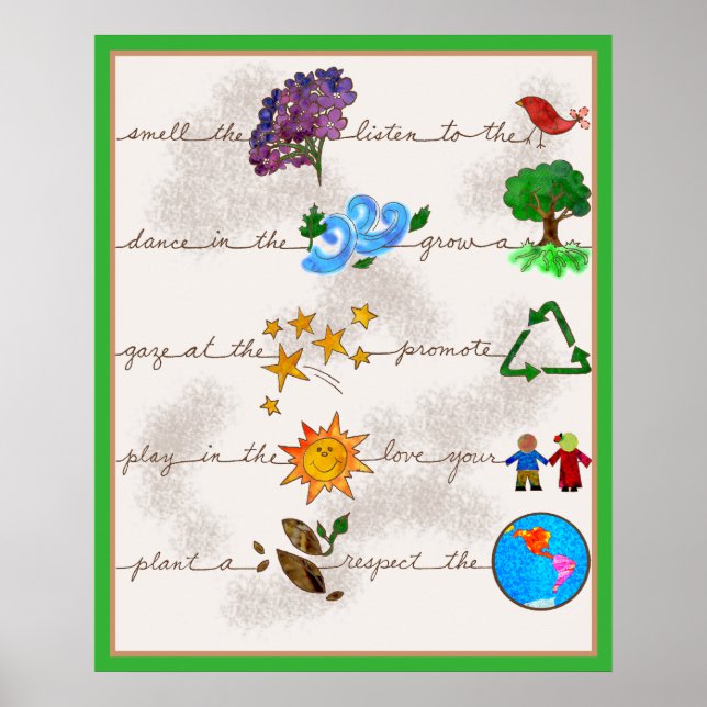 Affiche Respectez la Terre, aimez vos enfants (Devant)