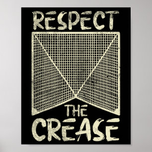 Affiche Respectez Le Cadeau Du Joueur Lacrosse Lacrosse Lâ