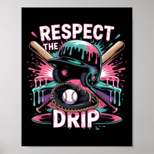 Affiche Respectez le goutte par Bysebyll Ice Cream Drip Ca