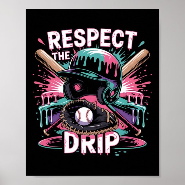 Affiche Respectez le goutte par Bysebyll Ice Cream Drip Ca (Devant)