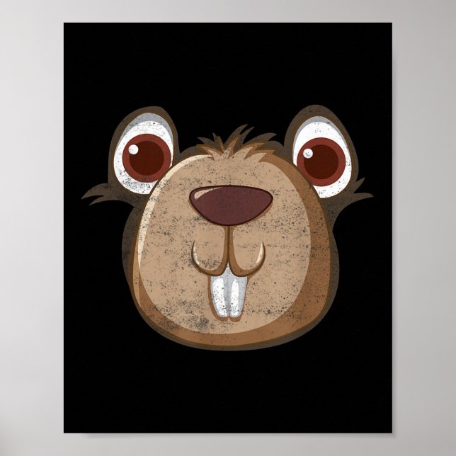 Affiche Respectez Le Jour De La Marmotte De Fond Drôle (Devant)